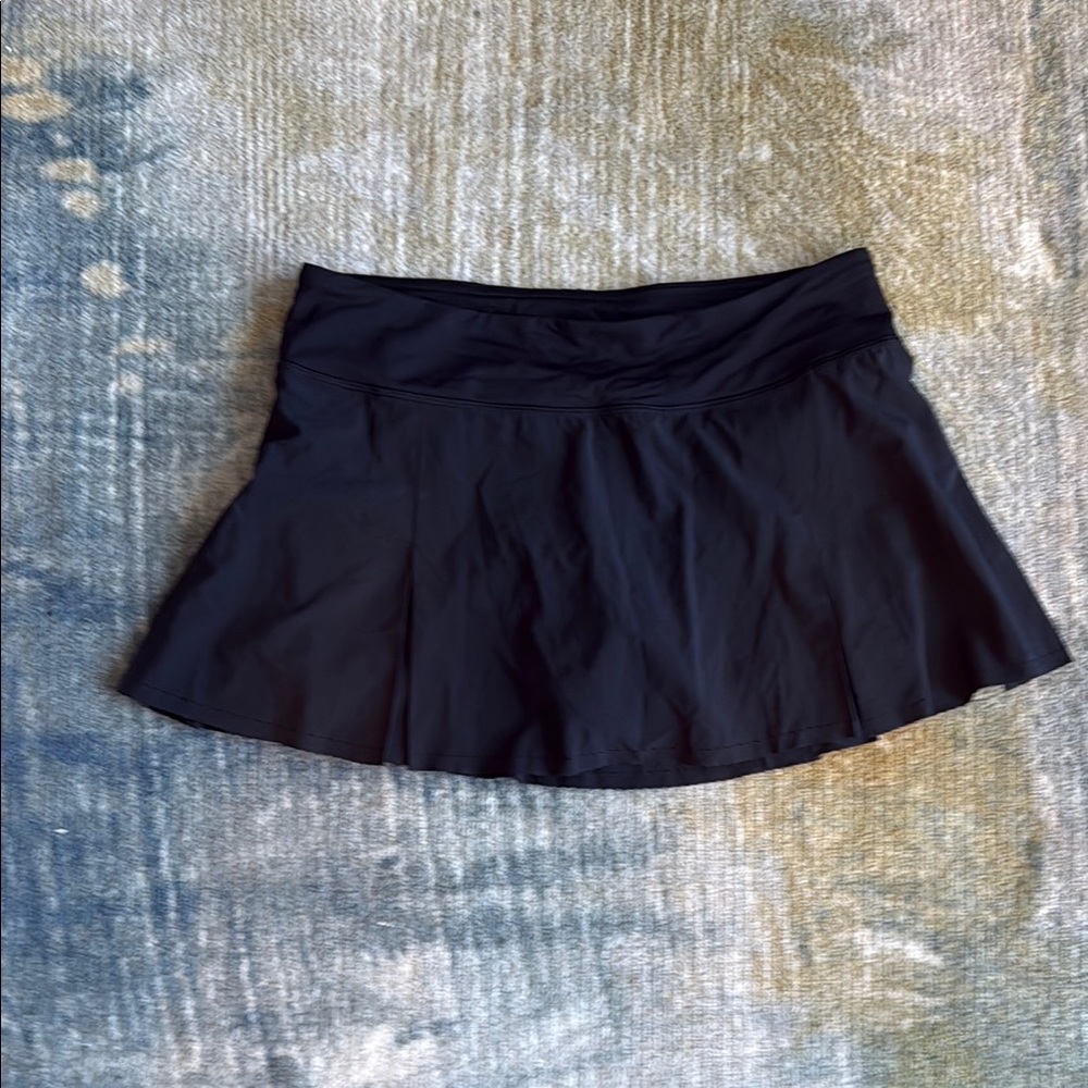 Lululemon Athletica Tennis Skort Black Skater Mini Skirt